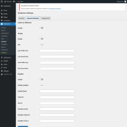 Page screenshot: Studiocart → Settings → Payment Methods