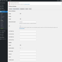 Page screenshot: Studiocart → Settings → Payment Methods