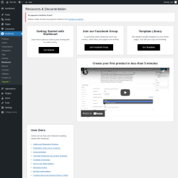 Page screenshot: Studiocart → Resources