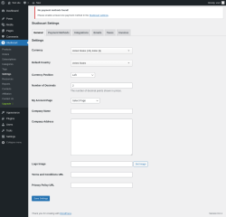 Page screenshot: Studiocart → Settings