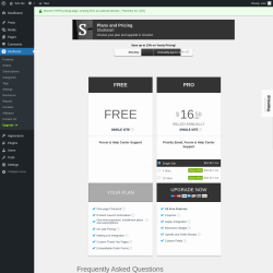 Page screenshot: Studiocart → Upgrade  ➤