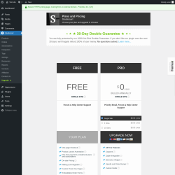 Page screenshot: Studiocart → Upgrade  ➤
