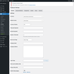 Page screenshot: Studiocart → Settings