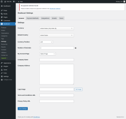 Page screenshot: Studiocart → Settings