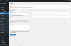 Page screenshot: Studiocart → Tags