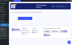 Page screenshot: Stylish Cost Calculator → All Calculator Forms 