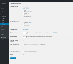 Page screenshot: Settings  &rarr; Sublanguage