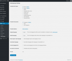 Page screenshot: Settings &rarr; Sublanguage