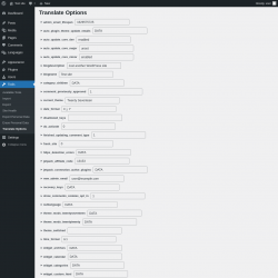 Page screenshot: Tools &rarr; Translate Options