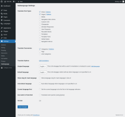 Page screenshot: Settings &rarr; Sublanguage