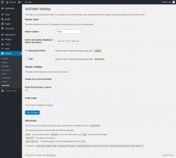Page screenshot: Settings &rarr; SubToMe