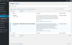 Page screenshot: Plugins &lsaquo; Test site &mdash; WordPress