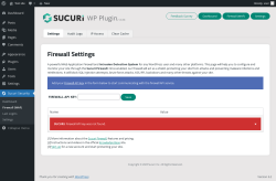 Page screenshot: Sucuri Security &rarr; Firewall (WAF)