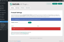 Page screenshot: Sucuri Security &rarr; Firewall (WAF)