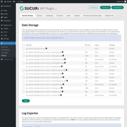 Page screenshot: Sucuri Security &rarr; Settings