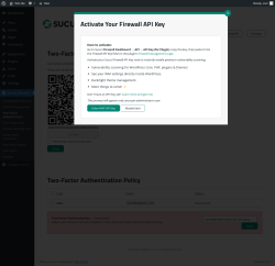 Page screenshot: Sucuri Security &rarr; Two-Factor Authentication