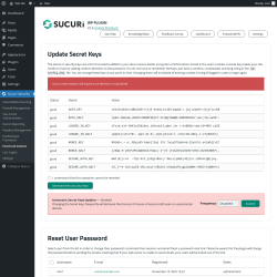 Page screenshot: Sucuri Security &rarr; Post-Hack Actions