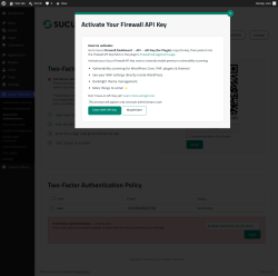 Page screenshot: Sucuri Security &rarr; Two-Factor Authentication