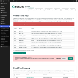 Page screenshot: Sucuri Security &rarr; Post-Hack Actions