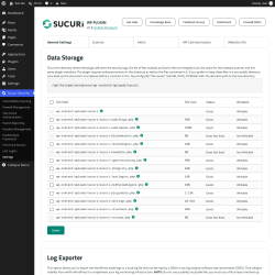 Page screenshot: Sucuri Security &rarr; Settings