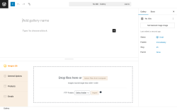 Page screenshot: Sunshine → Add New Gallery