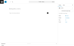 Page screenshot: Sunshine &rarr; Add New Gallery