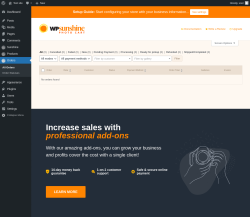 Page screenshot: Orders