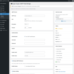 Page screenshot: SMTP Mail Bridge