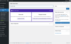 Page screenshot: Super Video Player → Add new item