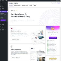 Page screenshot: Superb Addons