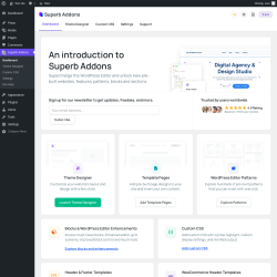 Page screenshot: Superb Addons