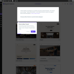 Page screenshot: Superb Addons &rarr; Theme Designer