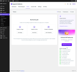 Page screenshot: Superb Addons &rarr; Forms