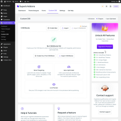 Page screenshot: Superb Addons &rarr; Custom CSS