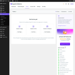 Page screenshot: Superb Addons &rarr; Forms