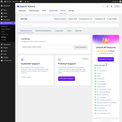 Page screenshot: Superb Addons &rarr; Settings