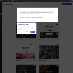 Page screenshot: Superb Addons &rarr; Theme Designer