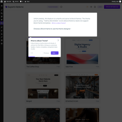 Page screenshot: Superb Addons &rarr; Theme Designer