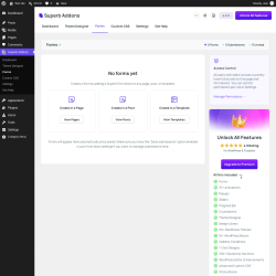 Page screenshot: Superb Addons &rarr; Forms