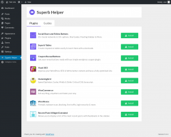 Page screenshot: Superb Helper