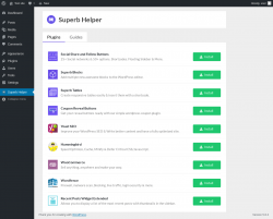 Page screenshot: Superb Helper