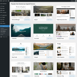 Page screenshot: SuperbThemes &rarr; Free Themes