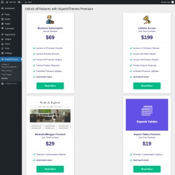 Page screenshot: SuperbThemes &rarr; Go Pro