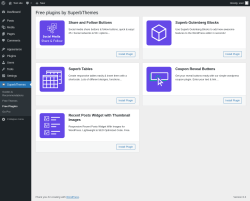 Page screenshot: SuperbThemes &rarr; Free Plugins