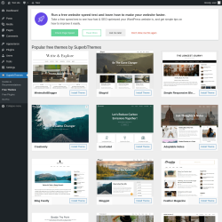 Page screenshot: SuperbThemes &rarr; Free Themes