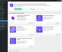 Page screenshot: SuperbThemes &rarr; Free Plugins