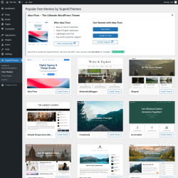 Page screenshot: SuperbThemes &rarr; Free Themes
