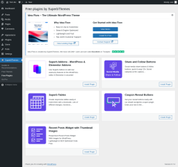 Page screenshot: SuperbThemes &rarr; Free Plugins