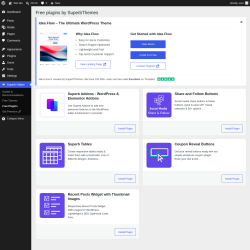 Page screenshot: Superb Helper &rarr; Free Plugins