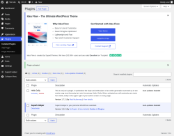 Page screenshot: Plugins &lsaquo; Test site &mdash; WordPress
